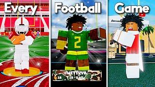 I Threw A Touchdown Pass On EVERY Roblox Football Game