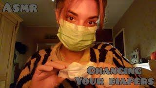 ASMR ◇ Changing your diapers with latex gloves 