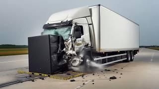 Giant Truck VS Indestructible Obstacles Crash Test