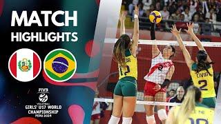 BRAZIL  PERU [4K]  | Highlights | Girls' U17 World Championship 2024