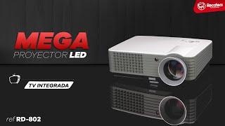 Mega Proyector LED RD-802 TV 2000 Lumens [Review + Unbox] - Recatea.com