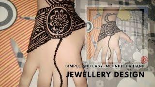 Beautiful and simple mehndi design tutorial || Jewellery Mehndi Design 2018- Beenish Talent Hunt