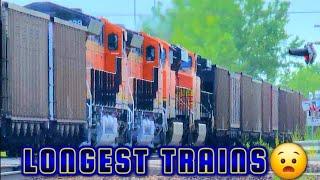 WHOA!! 25 LOCOMOTIVES, 700+ CARS & ALMOST 10 MILES OF TRAINS = KINGS OF SIZE!