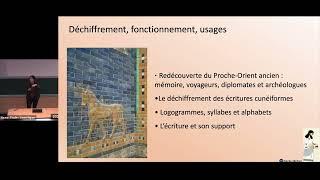 Cécile Michel - A l’origine de l’écriture : que pouvons-nous apprendre des écritures cunéiformes ?