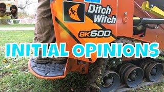 Initial Opinions Ditch Witch SK600 Demo #lawncarenation #echomeansbusiness