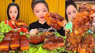 ASMR MUKBANG spicy Pork Bellly Soothing Sounds While Enjoying Delicious 먹방 모음이 팅쇼 리얼 사운드 #418