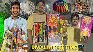 Diwali Night Time Full Fun ️ And Crackers  Brusting 2024