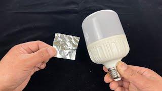 Paste tin foil on the LED bulbs, which still has such a great effect, saving a lot of money