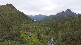 Hiking in Møysalen National Park, Vesterålen, Norway