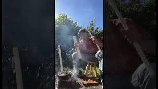 drying green wood for traditional joinery #shortvideo #ireland #woodwork #greenwood