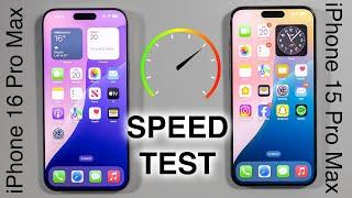 World's first iPhone 16 Pro Max vs iPhone 15 Pro Max SPEED TEST!