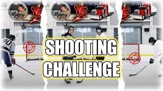 Hockey Shooting Challenges - Magzy vs. Big Rig #hockey #hockeyplayer @hockeytrend