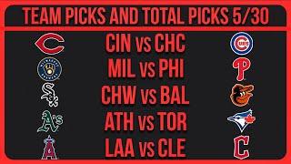 MLB Picks & Predictions Today 5/30/25 | MLB Picks Today 5/30/25