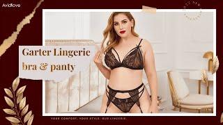 Garter Lingerie Try on Haul with Mafe | Avidlove