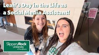 Leah's Day in the Life as a SRU Social Media Assistant!