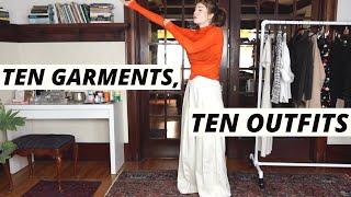 10 x 10 CAPSULE WARDROBE CHALLENGE FOR FALL/TRANSITIONAL WEATHER | Hannah Louise Poston