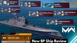 Modern Warships KRI IFCX 260 - November Battle Pass New Free Ship Review