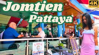 [4K] Walk along Jomtien Beach, Pattaya today, Thailand 2024