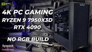 All Black 4K Gaming PC | Ryzen 9 7950X3D + RTX 4090 | No RGB