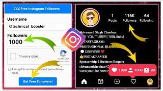 how to increase instagram followers.   (1hour me 1000 ) followers ( DILTECH )