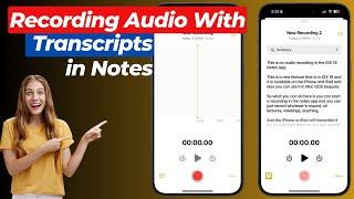 The FASTEST Way to Record Audio with Transcripts on iOS 18!