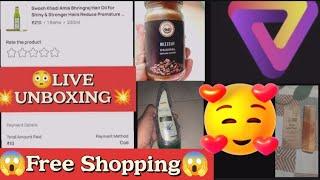 200 Free Shopping With freeshipping// Live ️ Unboxing // #viral #trending #today #free #unboxing