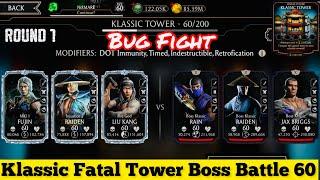 Klassic Fatal Tower Bosses Battle 60 Fight + Reward | Talent Tree setups | MK Mobile