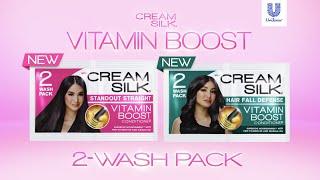 Introducing NEW Cream Silk Vitamin Boost Conditioners in a two-wash pack!