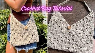 Easy Crochet Bag Tutorial | Crochet Sling Bag | Kalachuchi Bag by Happy Hooker