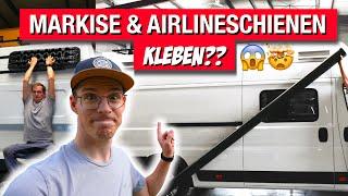 MARKISE & AIRLINESCHIENEN ︎ KLEBEN???  Geht das gut? // Thule Omnistor 5200 + Sandbleche