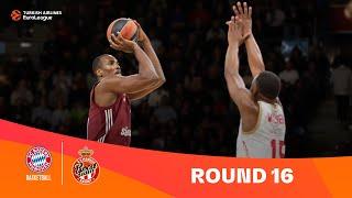 FC Bayern Munich-AS Monaco | Round 16 Highlights | 2023-24 Turkish Airlines EuroLeague