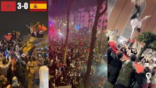 Completely Crazy Scenes In Morocco As Fans Celebrate Win Against Spain At The World Cup