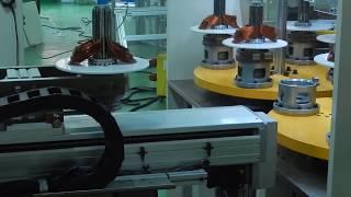 Automatic stator production winding assembly  line