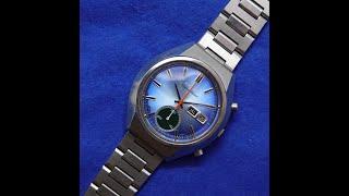 1976 Seiko Speedtimer men's vintage automatic chronograph watch.  Model reference 6139-8040