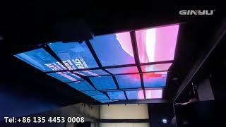 LED kinetic winches lift screen for BENZ