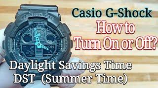 Casio G Shock Daylight Savings Time DST (Summer Time) How to Turn On or Off?