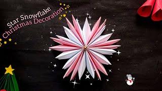 DIY PAPER STAR #10 /Origami Star DIY / Star Making For Christmas Decoration | New Year Decor