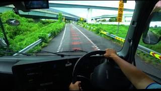 POV Truck Driving ISUZU 東名高速 足柄SA～厚木SA