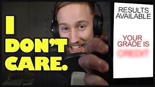 ARCHITECTURE STUDENT REACTS TO STUDIO RESULTS – Why I don’t care about my grade.