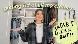 CLOSET CLEANOUT!!! getting rid of all of my clothes and having a new style!!