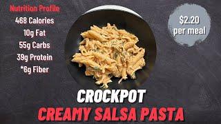 Crockpot Creamy Salsa Pasta | Easy & Delicious!