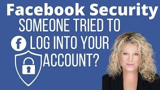 Someone Tried to Log into Your Facebook Account Notification by Email. Personal Security on Facebook