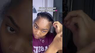 3D butterfly braid slick back ponytail️‍#shorts  #hairstyles #naturalhair #braids #foryou