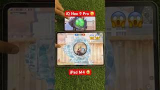 iPad Pro m4 vs iQOO NEO 9 Pro Z9 S PRO bullet test  speed test #shorts #viralreels #viral #pubg