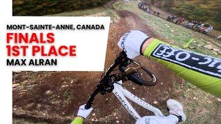 GoPro: FIRST PLACE at Mont Sainte Anne - Max Alran - Juniors Finals - '24 UCI DH MTB World Cup