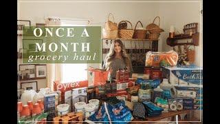 Once A Month Grocery Haul | Stocking Up Before Winter