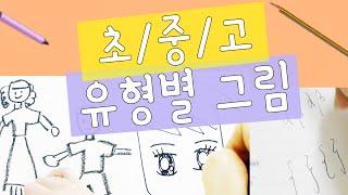 초중고 유형별 그림 / Types of Drawing [웃음코뿔소/Wootso]