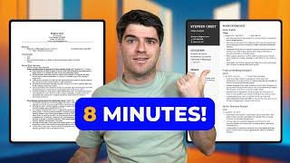 Update Your Resume In Under 8 Minutes AND Get More Interviews