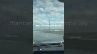 Hurricane Helene coming into Tampa bay #4x4 #automobile #subarucrosstrek #hurricane #florida