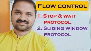 Flow Control || Data Link Layer Design Issues|| Stop and Wait Protocol ||  Sliding Window Protocol